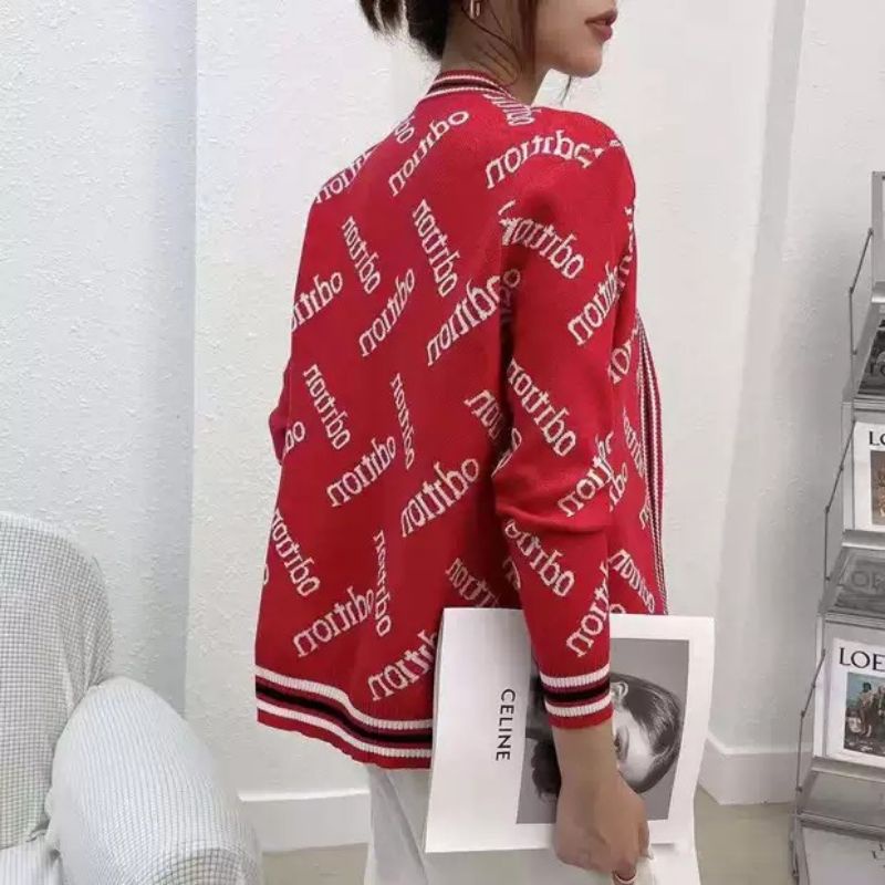 MDLV ~ 34000 Odition Knit Cardigan Women Cardigan Rajut Tebal Cardigan Rajut wanita Cardigan Rajut Premium Cardigan Rajut branded Fas