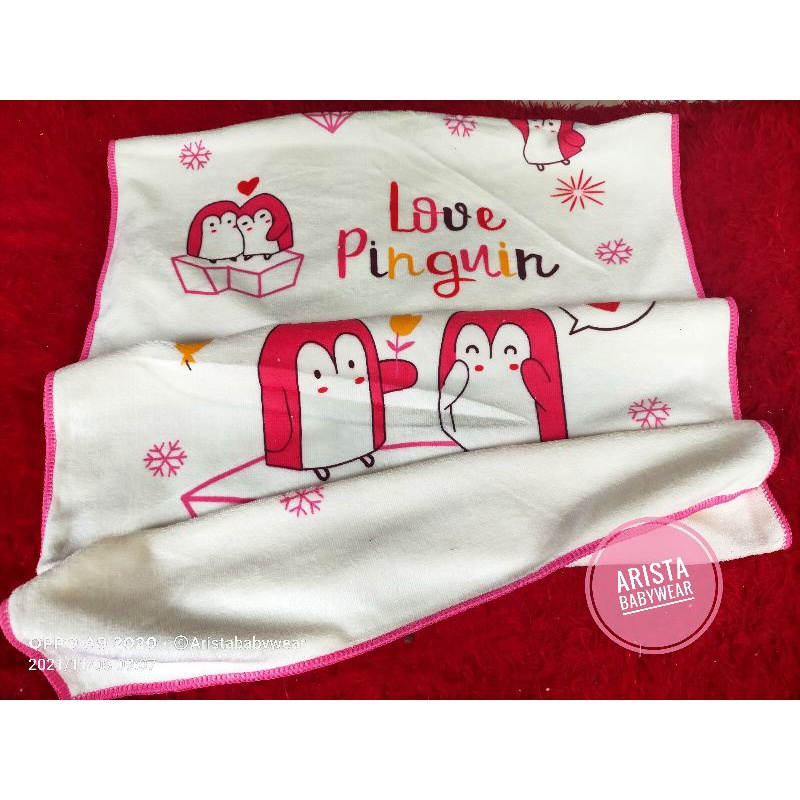 HANDUK BAYI (100x50cm) putih motif