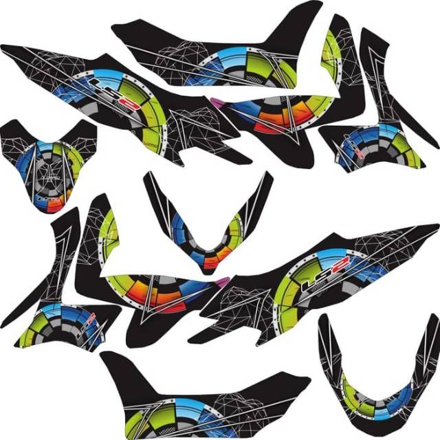 Sticker PCX 2018 Fullbody LS2 Helmet