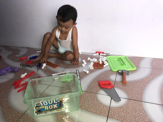 Toolbox Perkakas Mainan Pertukangan Box Ocean