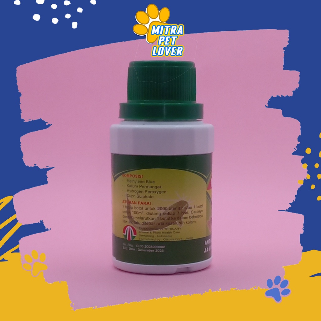 OBAT CAIR ANTI LUMUT UNTUK AIR KOLAM - NEVER GREEN 125 ML - BASMI JAMUR BAKTERI VIRUS SPORA , ORGANIK PERBAIKI KWALITAS AIR-- MURAH GARANSI ORIINAL PET ANIMAL HEALTHCARE VETERINARY TAMASINDO OBAT KESEHATAN &amp; VITAMIN HEWAN BINATANG PELIHARAAN MITRAPETLOVER