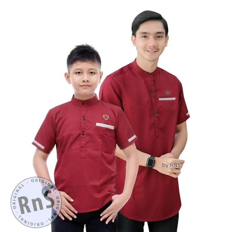 Baju Koko kurta couple ayah dan anak bahan toyobo M L XL Koko kurta Pakistan 2022