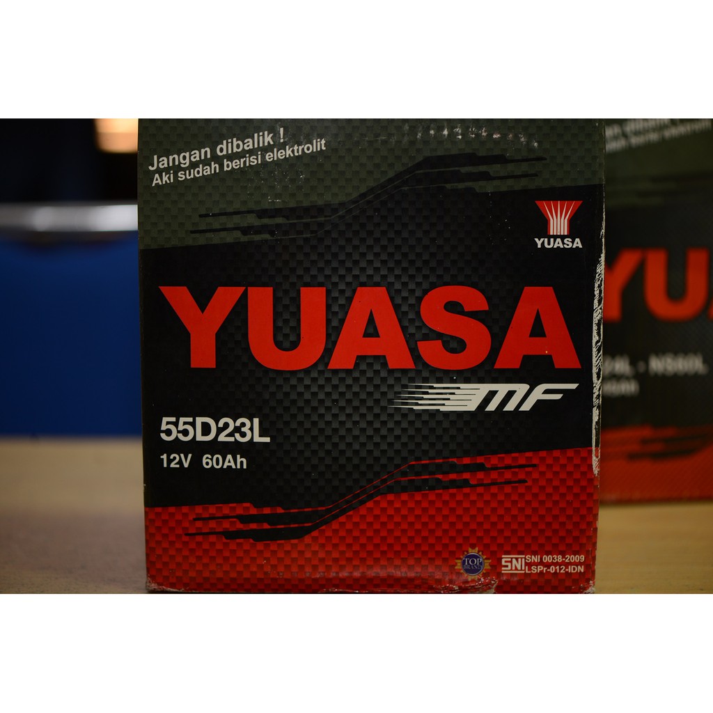 Aki Mobil YUASA 55D23L MF
