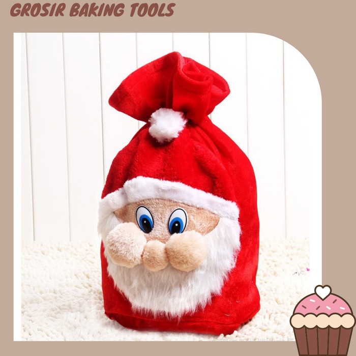 

✨ BISA COD ✨ POUCH BIG SIZE JUMBO / KANTONG BINGKISAN NATAL HADIAH - Merah