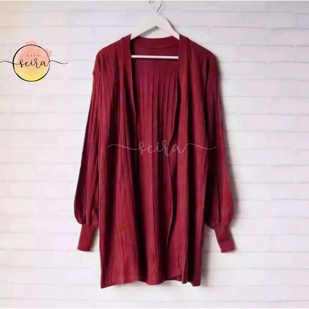 [BISA COD]  Bubble Long Cardy / Long Cardi Bubble / Long Cardigan Bubble