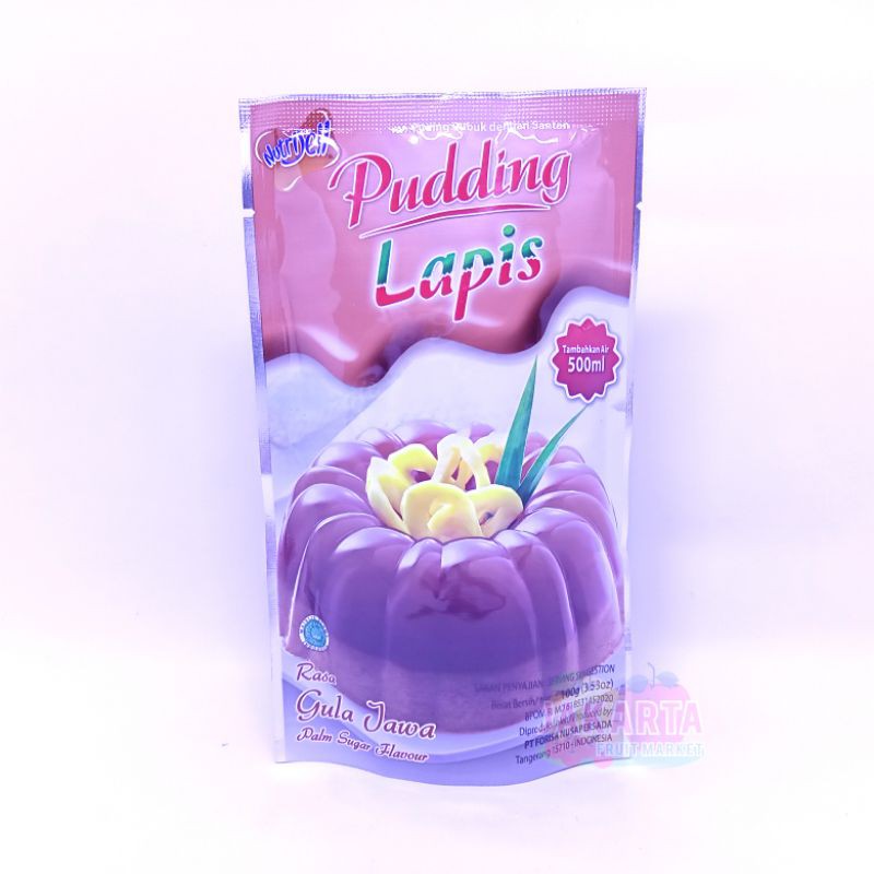 

(BAHAN AGAR-AGAR) NUTRIJELL PUDDING LAPIS GULA JAWA 100G