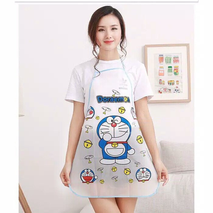 Celemek Apron Masak Dapur Anti Tahan Air Waterproof Jumbo Transparan Bayi Anak Unik Plastik Lucu