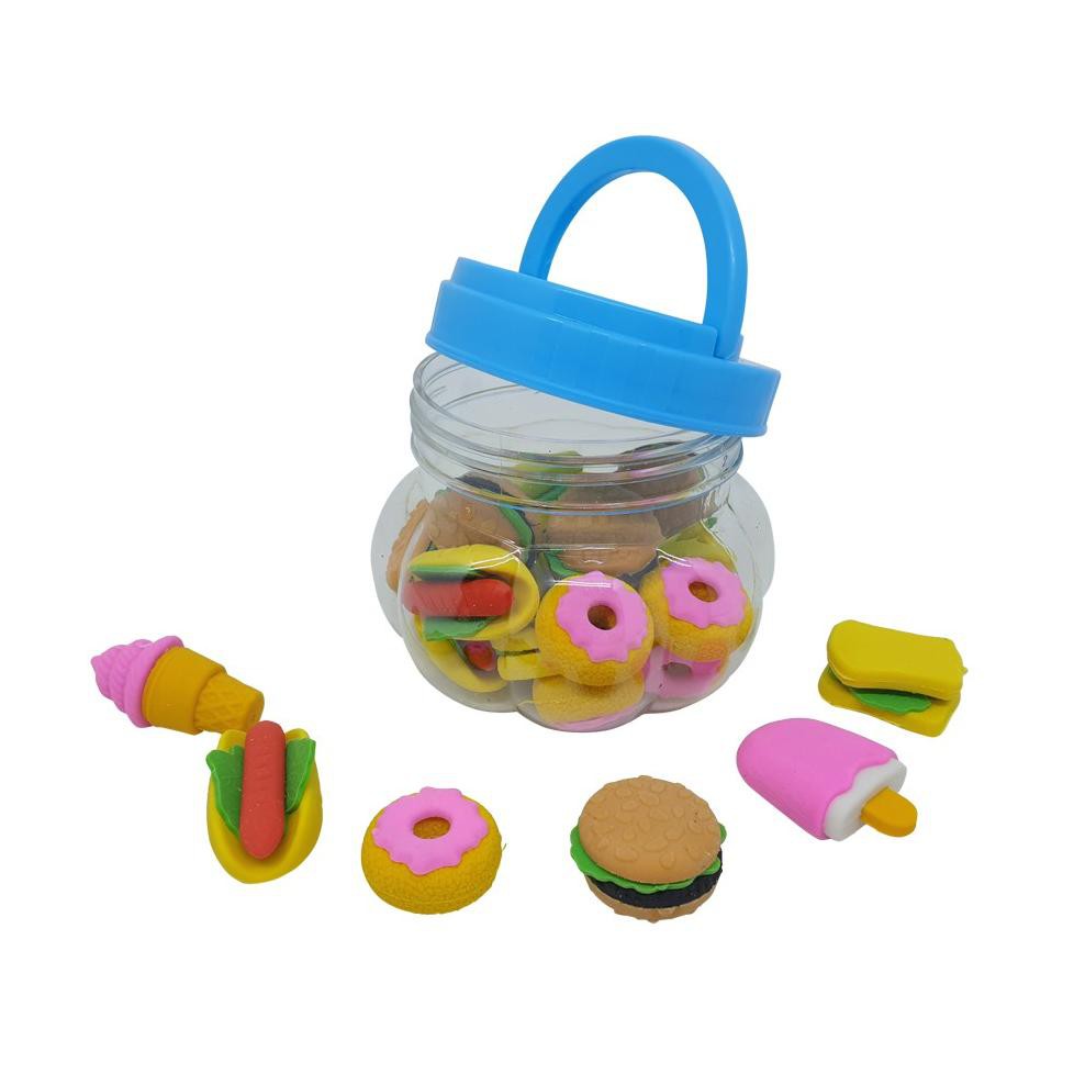 

mG8Code Penghapus karet bentuk kemasan toples isi 24pc(G5Y3) (rekomended)