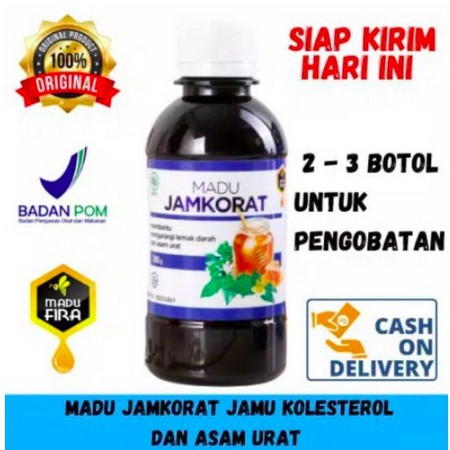 MADU JAMKORAT -MADU ASAM URAT DAN KOLESTEROL,BERIZIN BPOM