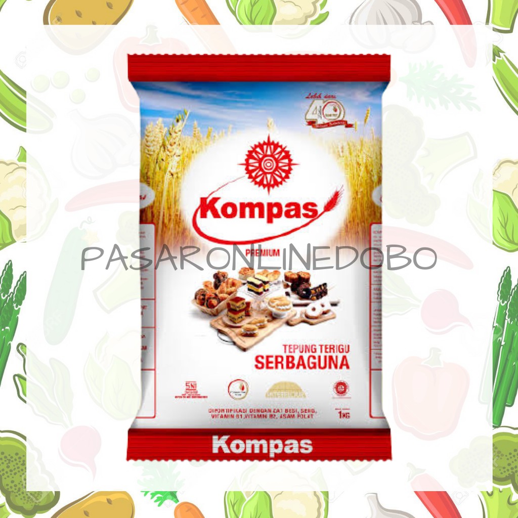 

Tepung Terigu Serbaguna Kompas 1KG