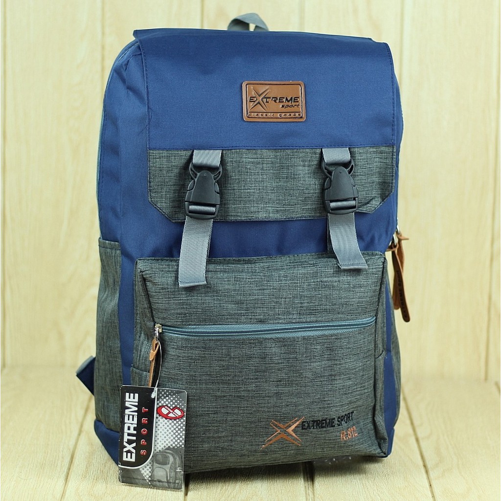 BEST SELLER Tas Ransel Pria Wanita Distro Extreme Dongker Backpack Laptop Tas Kuliah Sekolah SMP SMA