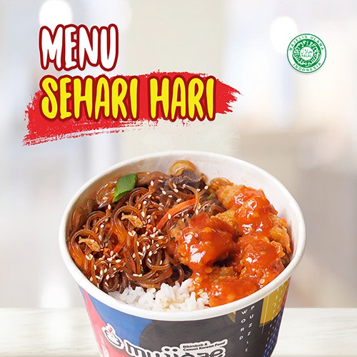 

Mujigae Paket Dosirak 2 - Ayam Goreng Pedas