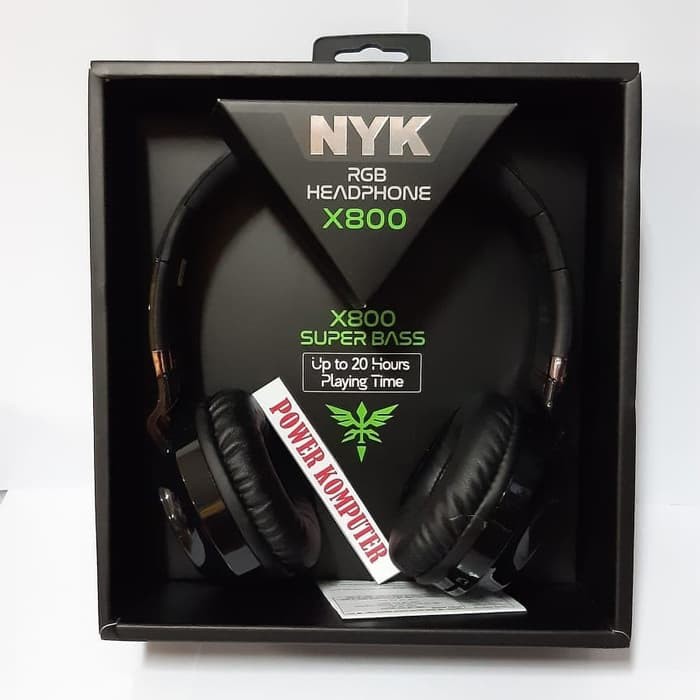 Headset Gaming Wireless NYK X800 Bluetooth for mobile Gamers RGB