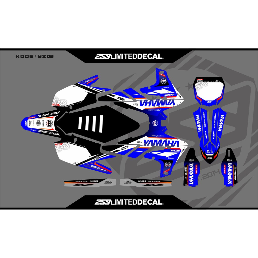 Decal Yamaha YZ 250 |YZ03
