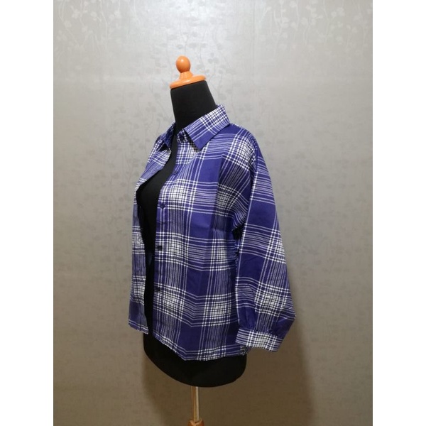 KEMEJA GUILEN OVERSIZE SHIRT BAHAN KATUN KOTAK YANDETH / FIT TO XL-3