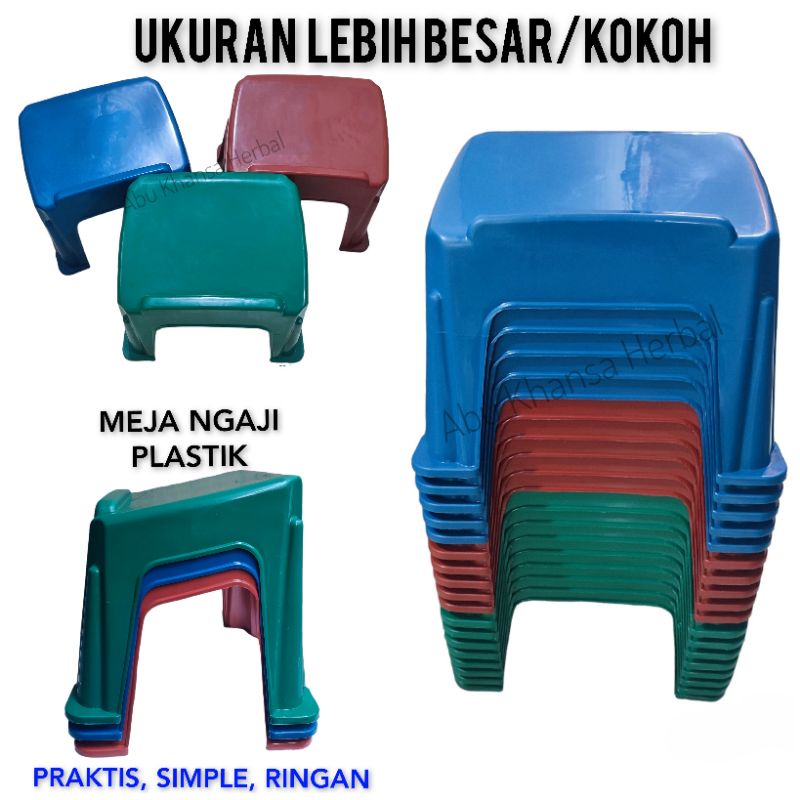 Jual Meja Ngaji Plastik Lekar Plastik Meja Mengaji Meja Belajar Tempat Buku Hijau Shopee