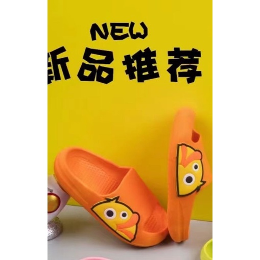 Sandal Karet Slop Anak Karakter Kartun Bebek PVC import high Quality Best S2
