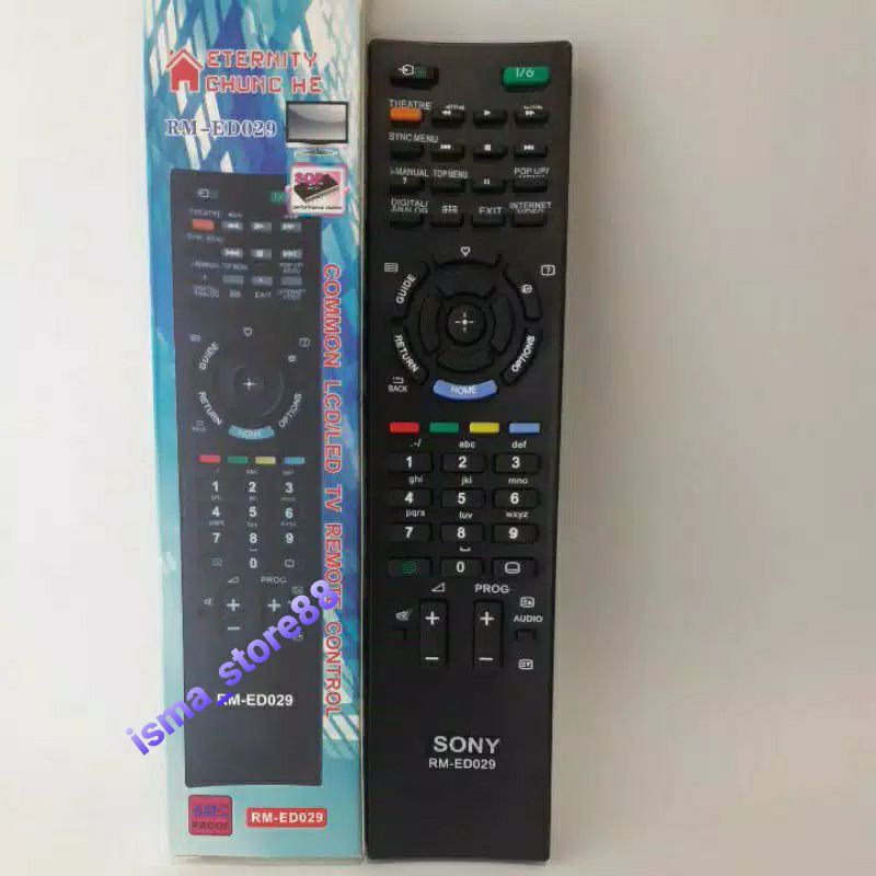 REMOT TV SONY BRAVIA LCD LED TABUNG SLIM FLAT RM-ED029