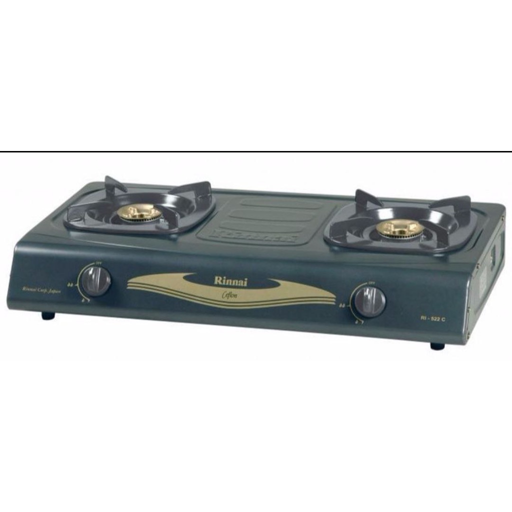 RINNAI KOMPOR GAS 2 TUNGKU KODE RI - 522C / RI-552C [GERAI]