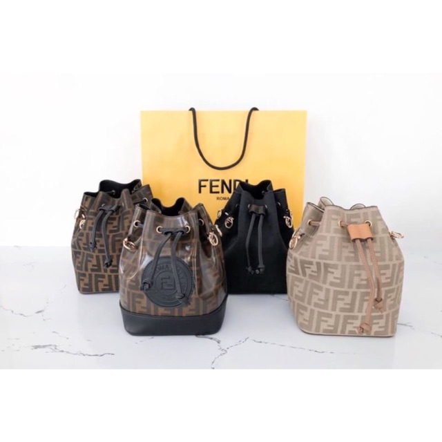 Fen*i Bucket Zucca Canvas Bag