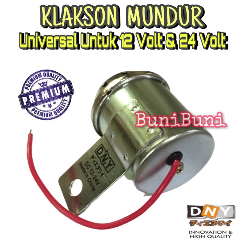 Klakson Mundur / Atret - Back Horn Buzzer Alarm Mundur Mobil 12 V &amp; Truk 24 Volt Universal DNY