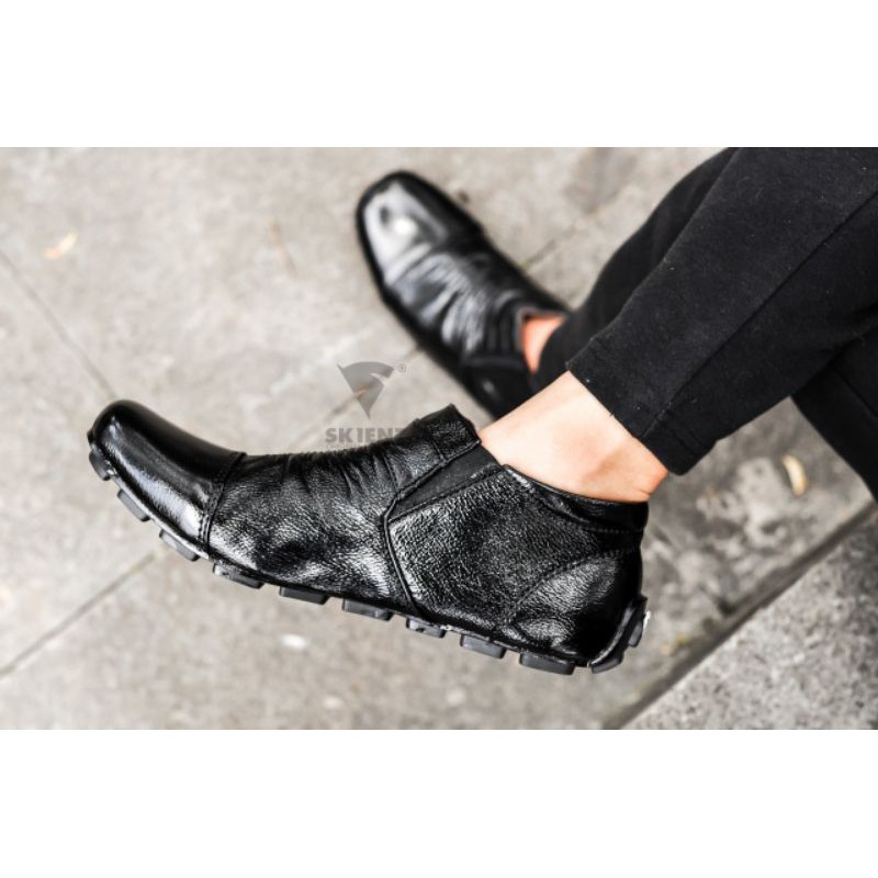 Sepatu casual pria original SKIENZ PLASMA MOCASIN Kulit