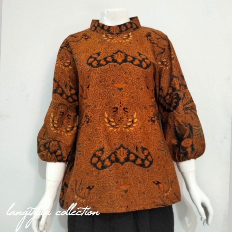 MARION BLOUSE BATIK KONDANGAN | ATASAN BATIK WANITA BAJU KERJA