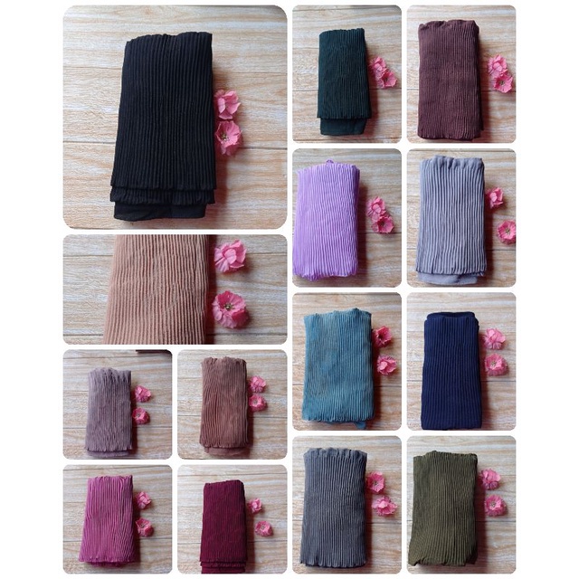 PASHMINA PLISKET PREMIUM••Pashmina Plisket best seller