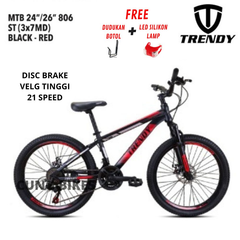 Sepeda gunung TRENDY MTB 24&amp; 26 INCH BY PACIFIC