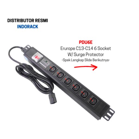 PDU 6 OUTLET EUROPE SOCKET PDU6E INDORACK