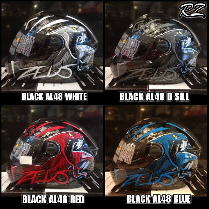 ZEUS ZS811 ZS 811 ZS-811 FULLFACE AL48 GRAFIK COBRA