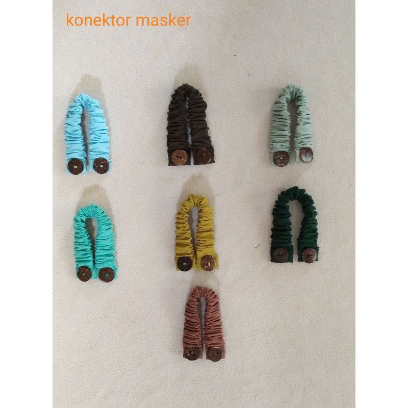 konektor masker hijab all varian warna