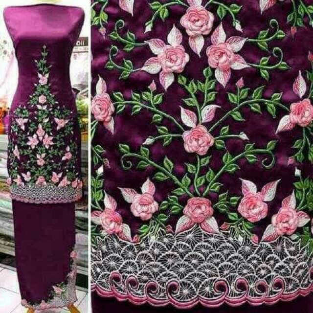 Bahan/Bakal Baju Kurung/Gamis Bordir Bukittinggi