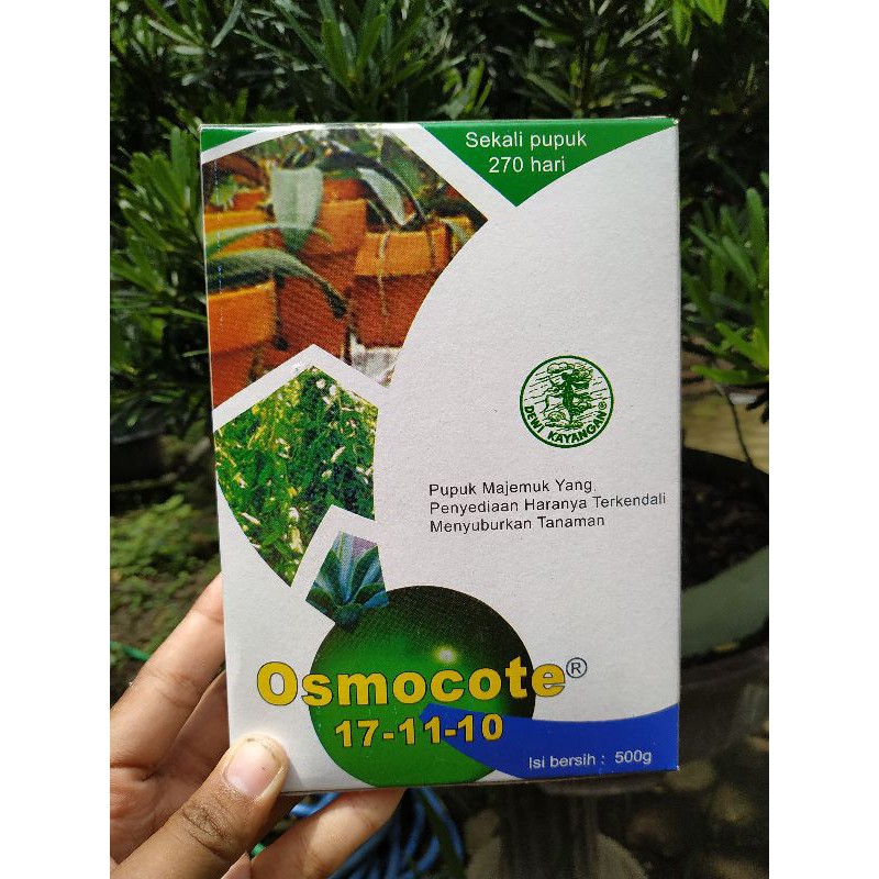 OSMOCOTE (DEKASTAR) 171110 17 11 10 D Daun Pupuk NPK Slow Release Asli Kemasan Pabrik 500 Gram