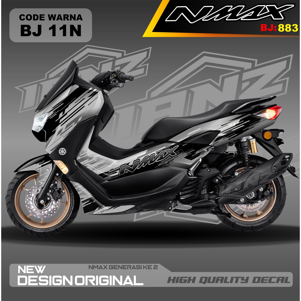 DECAL STICKER NEW NMAX FULL BLOK MOTOR / DECAL FULL BODY NMAX / DECAL STIKER FULL BODY NMAX / STIKER DECAL NMAX TERBARU