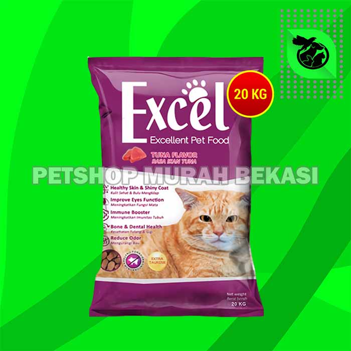 Makanan Kucing Excel Cat Tuna 20kg Ikan Donat Exel 20 kg