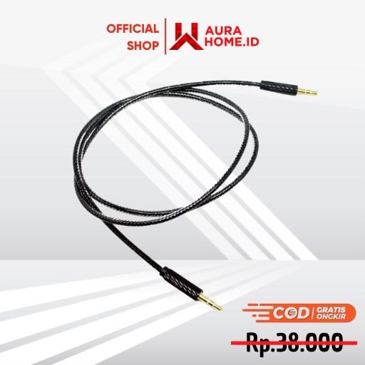 Kabel AUX Jack Audio 3.5mm HiFi 90CM / Kabel Aux Jack Jek Audio Gitar Hp Ke Speaker Aktif Salon Soun