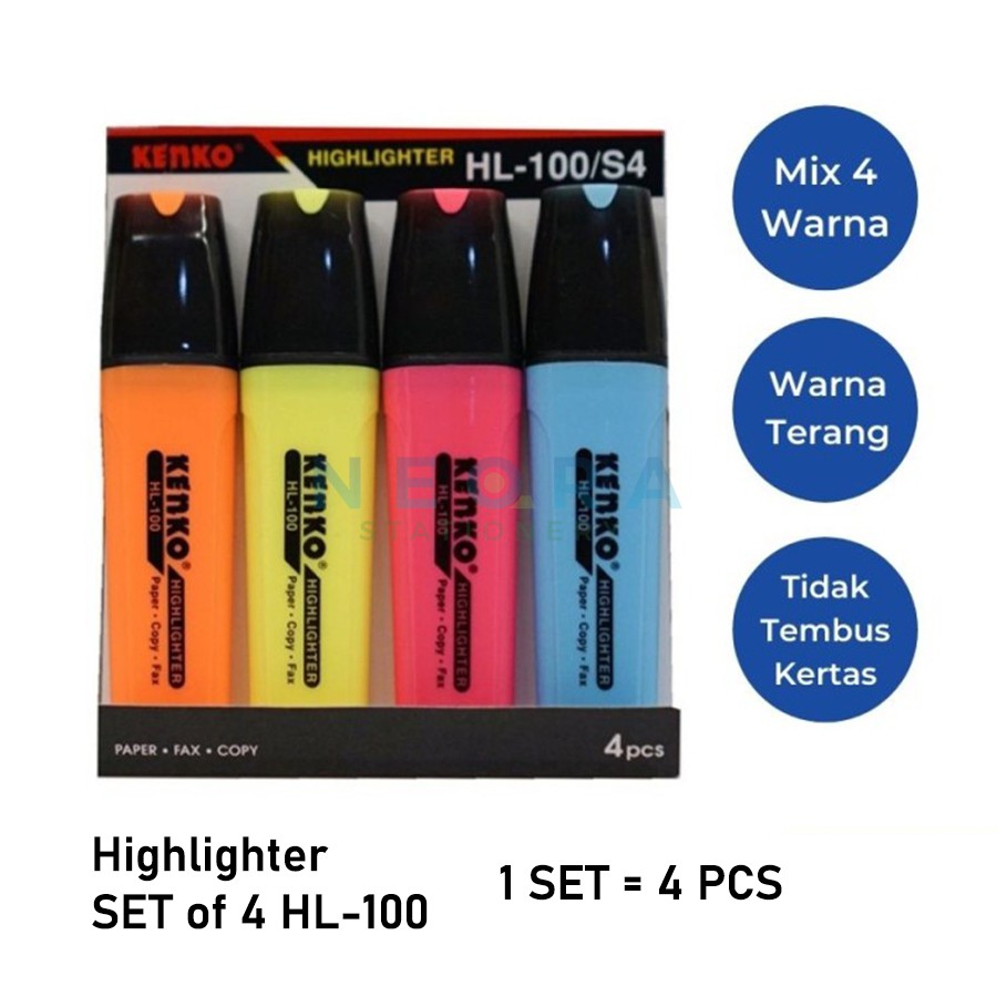 

Kenko Highlighter HL 100 SET | Isi 4