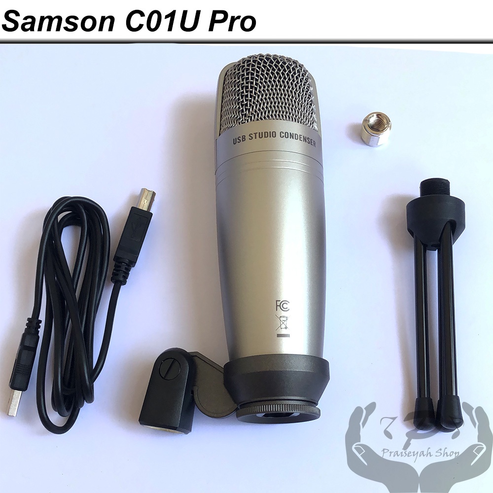 Mic Samson C01U Pro - USB Studio Condenser Microphone Recording USB