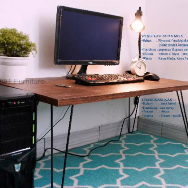 Meja Kerja Gaming Lesehan Komputer Belajar Laptop Meja Tamu Coffe table Meja Makan Minimalis Modern