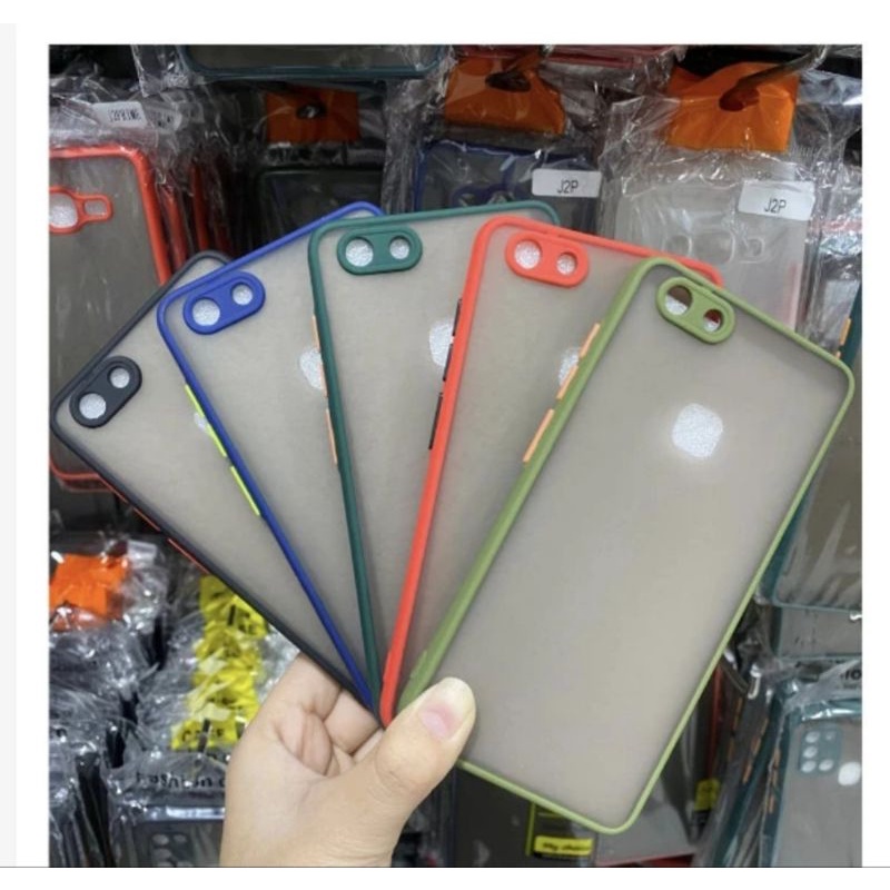 VIVO V7 V7+ V7 PLUS Hybrid Shockproof Bumper Case Matte Transparant