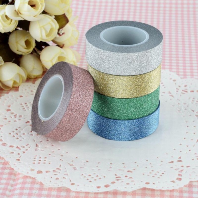 isolasi glitter selotip glitter kilat washi tape glitter solatip