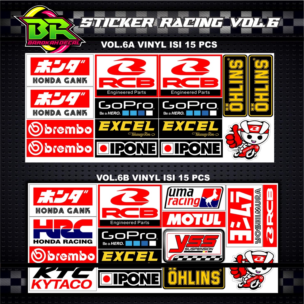 Sticker Racing Stiker Motor 467