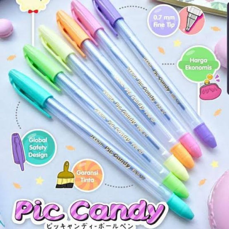 

Pulpen Zebra Piccandy