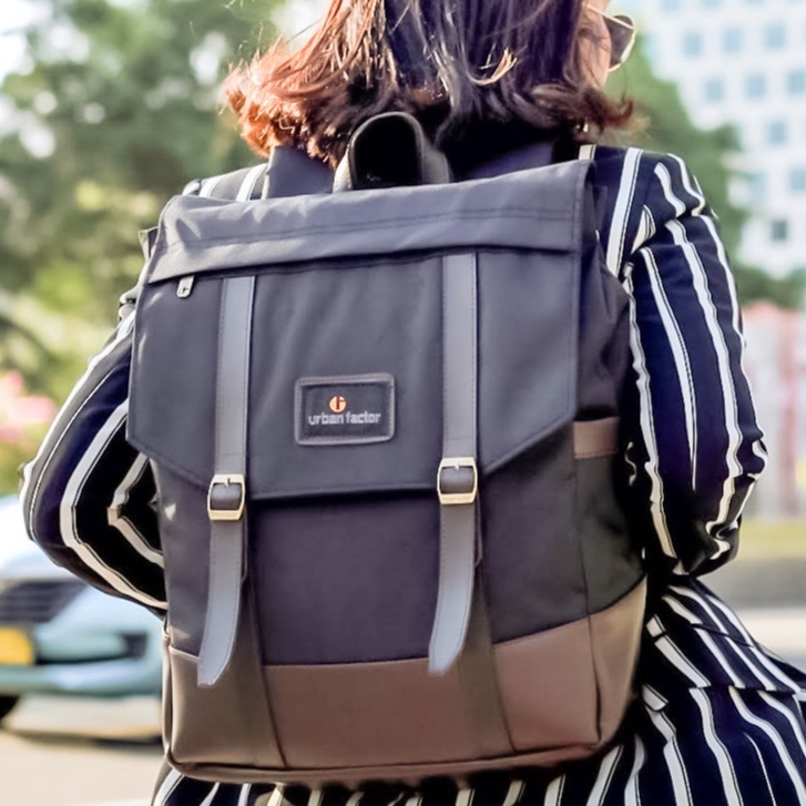 HIGHWAY BLACK |ManNeedMe x URBAN| Tas Ransel Punggung Pria Wanita Backpack ORIGINAL