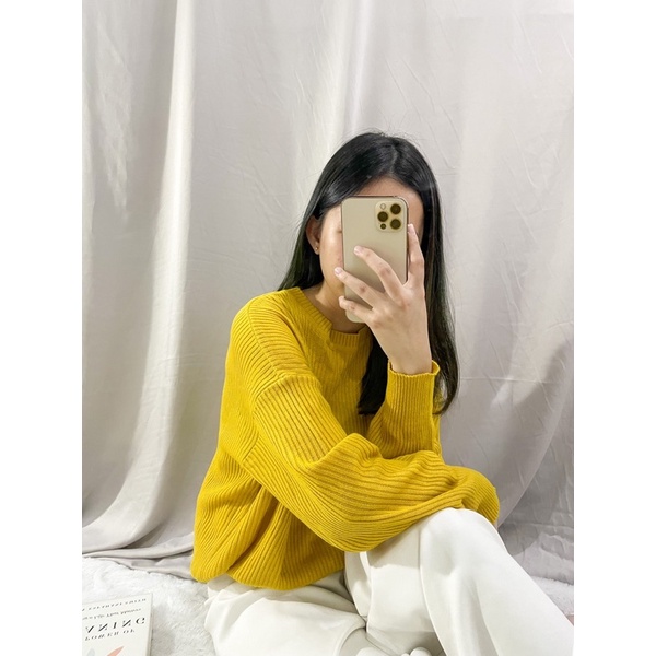 𝐕𝐢𝐞𝐧𝐧𝐚 𝐊𝐧𝐢𝐭 𝐒𝐰𝐞𝐚𝐭𝐞𝐫 / Top Knit Sweater / Summer Top Knit Sweater/ Sweater Rajut / Top Lengan Panjang