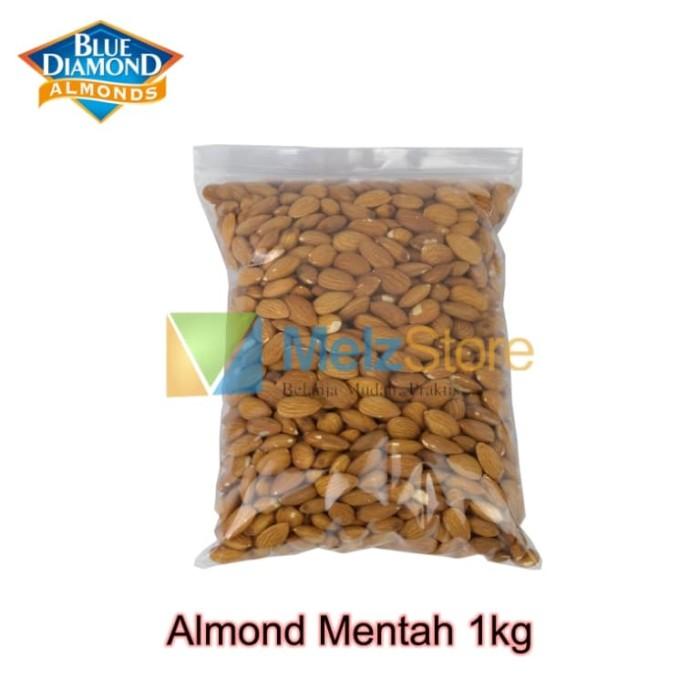 

Kacang Almond Mentah Kupas Utuh Raw Whole Blue Diamond 1Kg