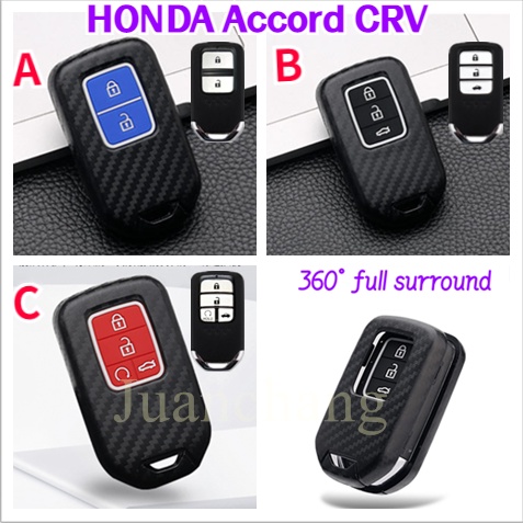 Case Pelindung Kunci Remote Mobil Bahan ABS Karbon Untuk HONDA Accord Crv Fob Accord Civic fc fd Jazz GK IV 4 GK 5 Vezel City Odys RC