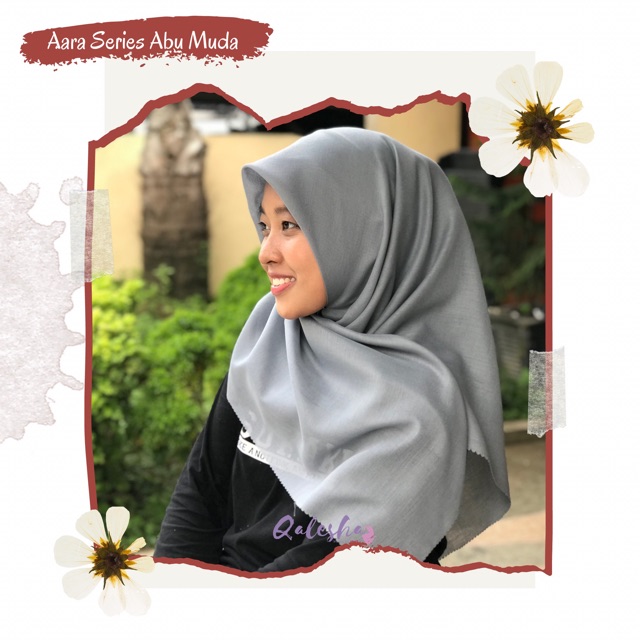 Hijab Voal Waterproof Laser Cut - Araa Series dari Qalesha Hijab