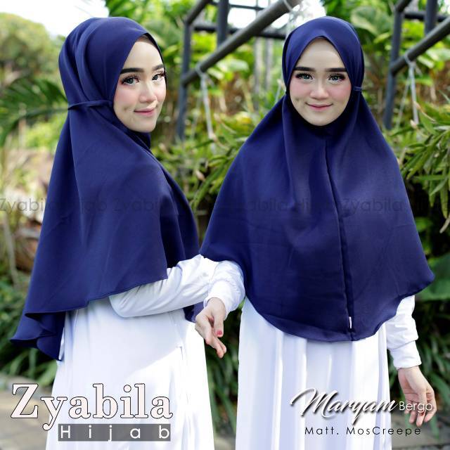 Jilbab Maryam size L bahan moscrep (COD)